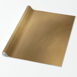 Papier Cadeau Élégant papier d'enveloppement en feuille dorée