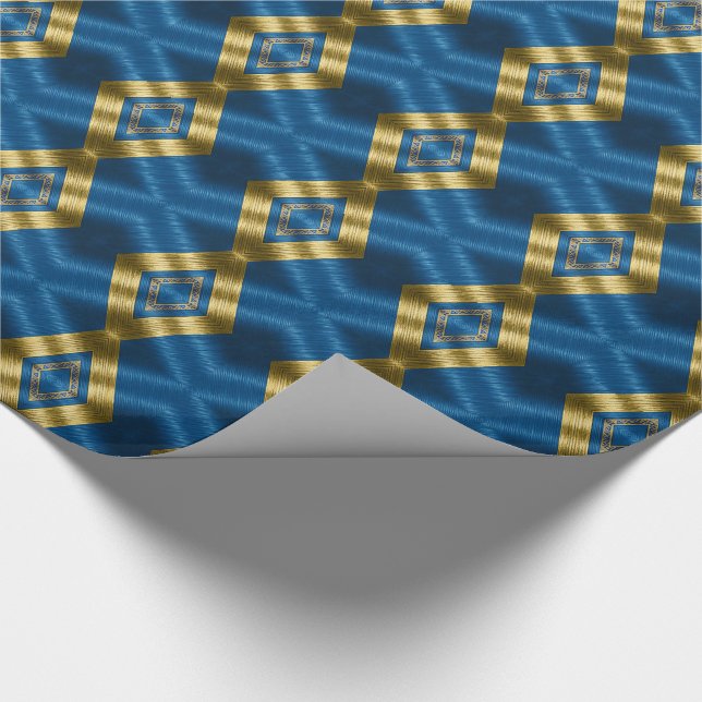 Papier Cadeau Elégant Regal Blue Luxury (Coin)