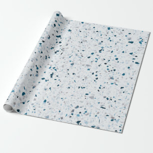 Papier Cadeau Élégant rétro gris gris bleu vert Turquoise