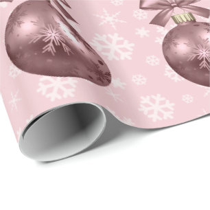 Papier Cadeau Élégant Rose Gold Ornament Motif