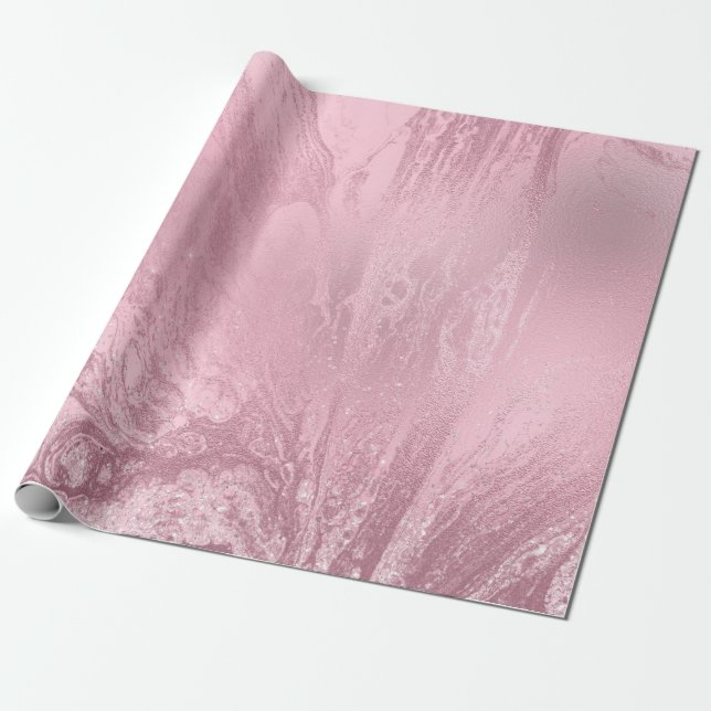 Papier Cadeau Elégant rose rose rose rose parties scintillant ma (Déroulé)