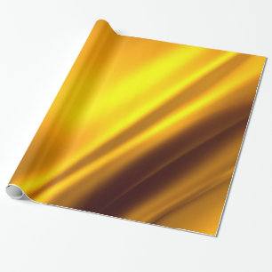 Papier Cadeau Elégant Satin Or Faux Texture Look