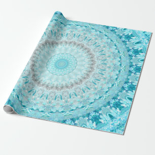 Papier Cadeau Elégant Sky Blue Mandala 