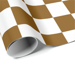 Papier Cadeau Elégant tableau de bord blanc et Brown