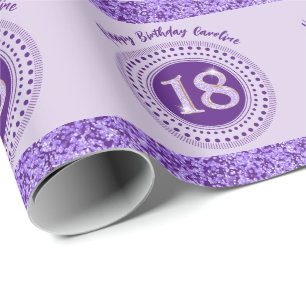Papier Cadeau Elégante 18ème anniversaire Parties scintillant vi