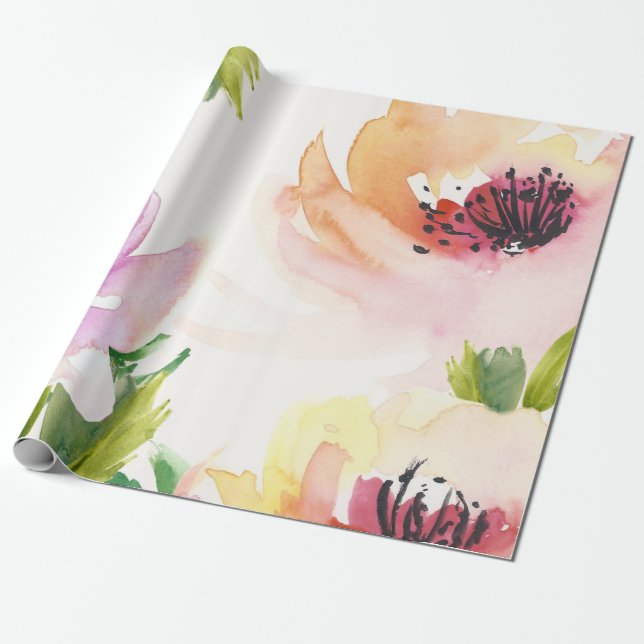 Papier Cadeau Elégante aquarelle (Déroulé)