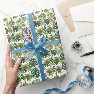 Papier Cadeau Elégante aquarelle motif décorative fleurie