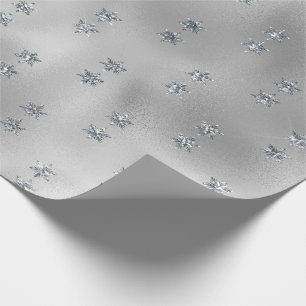 Papier Cadeau Élégante étoile d'argent