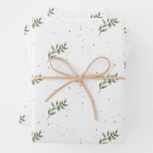 Elégante feuille de Noël Aquarelle verte