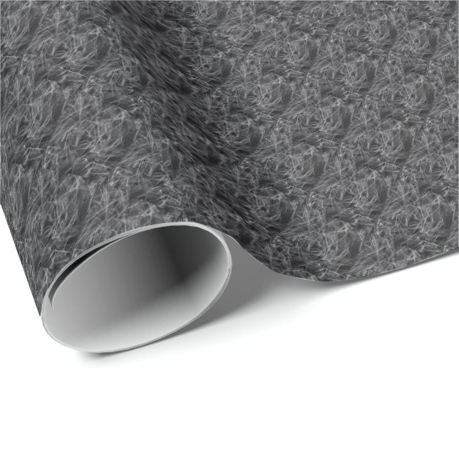 Papier Cadeau Élégante Fumée - Esthétique mystique (Coin rond)