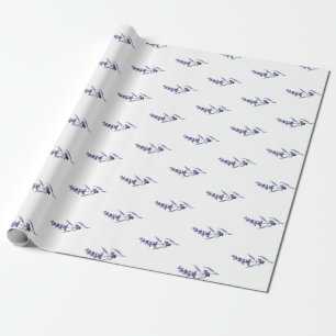 Papier Cadeau Élégante lavande florale
