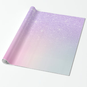 Papier Cadeau Elégante parties scintillant violette chic et mode