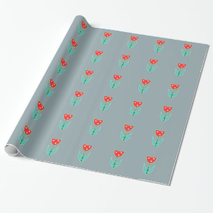 Papier Cadeau Élégante Tulipe Motif sans couture   Guerre de pri