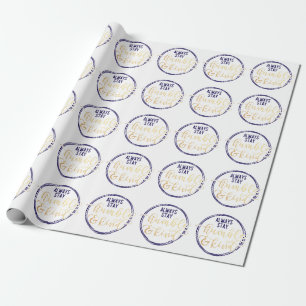 Papier Cadeau Élégante Typographie Inspirationnelle Citation Cad