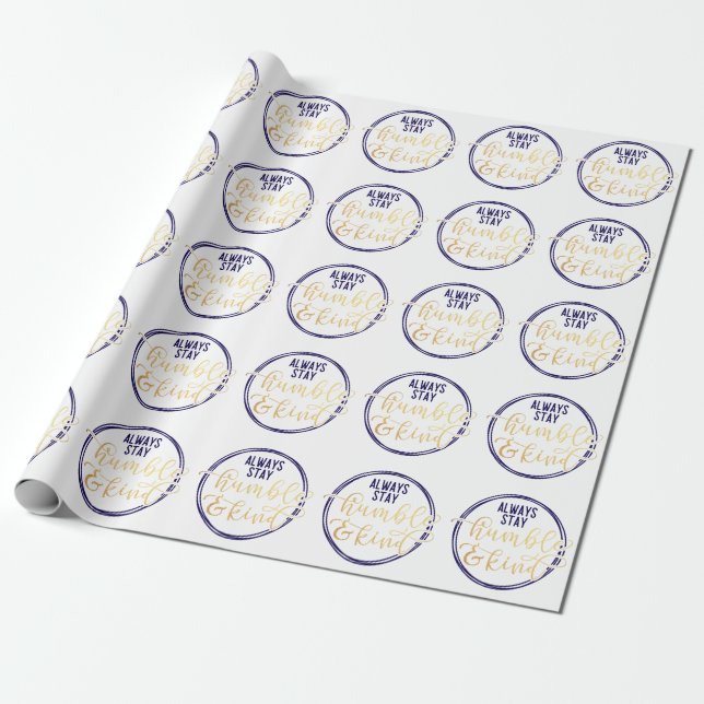 Papier Cadeau Élégante Typographie Inspirationnelle Citation Cad (Déroulé)
