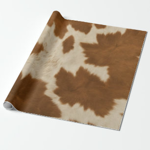 Papier Cadeau Elégante Vache Faux Cuir Collection tendance