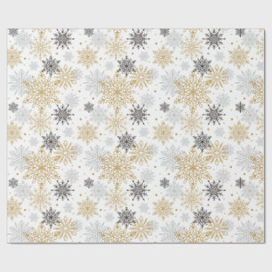 Papier Cadeau Élégants flocons de neige