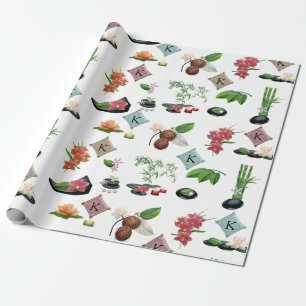 Papier Cadeau Éléments Spas personnalisés