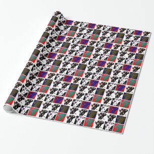Papier Cadeau Eléphant Pop Art