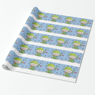 Papier Cadeau Elf bébé - Personnalisé ! st Noël