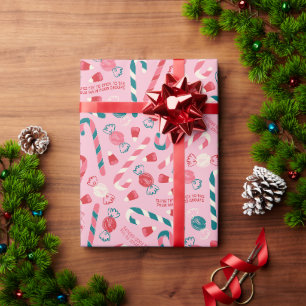 Papier Cadeau Elf Holiday Candy Motif