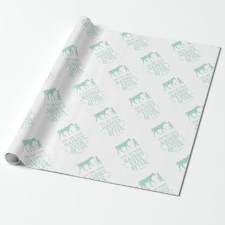 Papier Cadeau Elle a vécu heureusement pour toujours cheval
