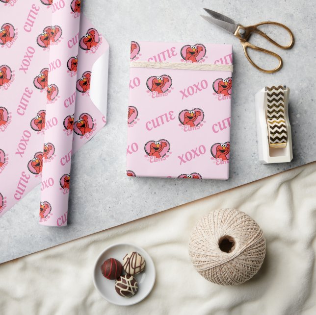 Papier Cadeau Elmo dans le coeur Valentine (Artisanat)