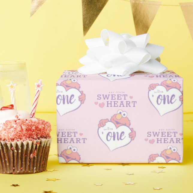 Papier Cadeau Elmo Joyeux Anniversaire Chéri (Fête d'anniversaire)