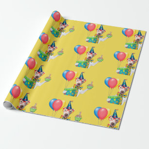Papier Cadeau Emballage de joyeux anniversaire