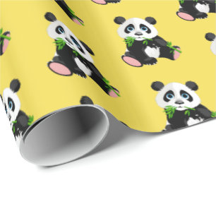 Papier Cadeau Emballage de l'ours de Papier-Panda