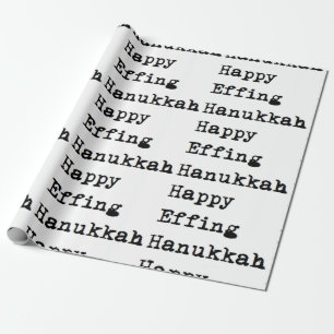 Papier Cadeau Emballage de merde heureux de hanoukka de chanukah