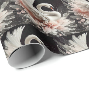 Papier cadeau emballage élégant Cygne