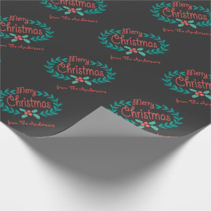 PAPIER CADEAU EMBALLAGE PERSONNALISÉ PAR TABLEAU DE JOYEUX NOË