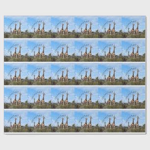 Papier Cadeau Emballage Safari Croissance