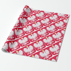 Papier Cadeau Emblème polonais - Bouclier polonais - Herbe Pols
