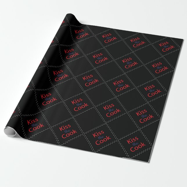 Papier Cadeau Embrasse Le Cuisinier (Déroulé)