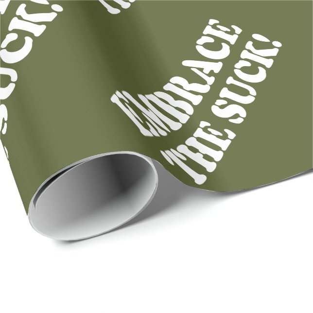 PAPIER CADEAU EMBRASSEZ LE SUCK ! (Coin rond)