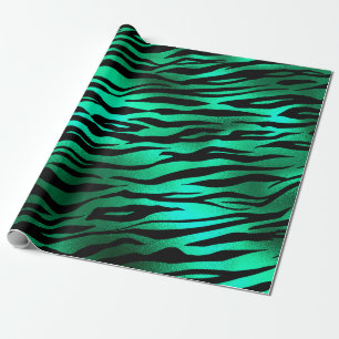Papier Cadeau Emerald and Gold Safari Series Design 10