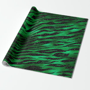 Papier Cadeau Emerald Green et Black Glam Poster de animal