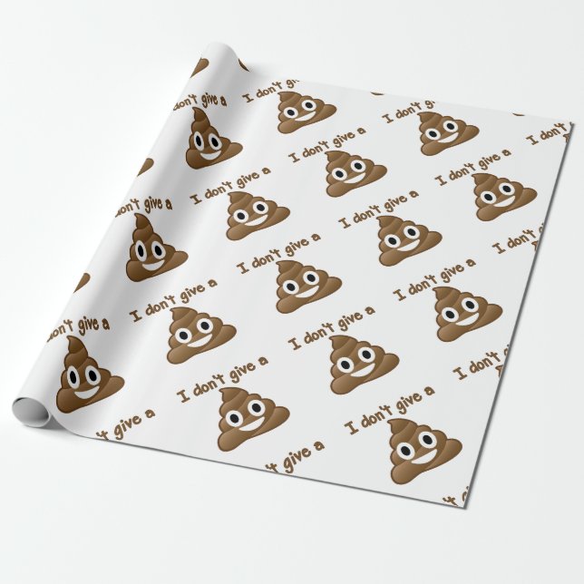 Papier Cadeau Emoji donnent un Poo (Déroulé)