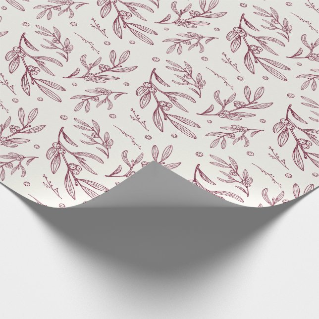 Papier Cadeau Empreinte Berry | Plum | Vacances (Coin)