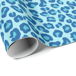 Papier Cadeau Empreinte de léopard dans la lumière du Chambray