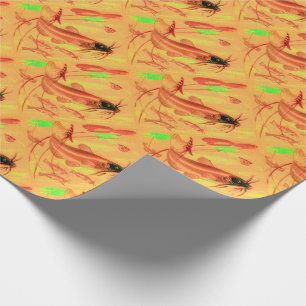 Papier Cadeau empreinte de poisson