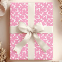 Empreintes de pieds de bébé blanc sur rose Baby Sh