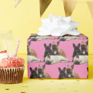 Papier cadeau en bulldog français