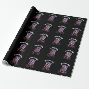Papier Cadeau En cyclo-Pedia Funny Encyclopedia Pun Dark BG