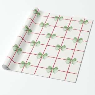 Papier Cadeau en vichy avec papier d'enveloppement de Noël