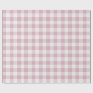 Papier Cadeau En vichy rose