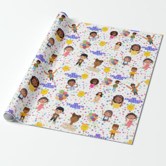 Papier Cadeau Enfants pour papier d'emballage Purim 30"+