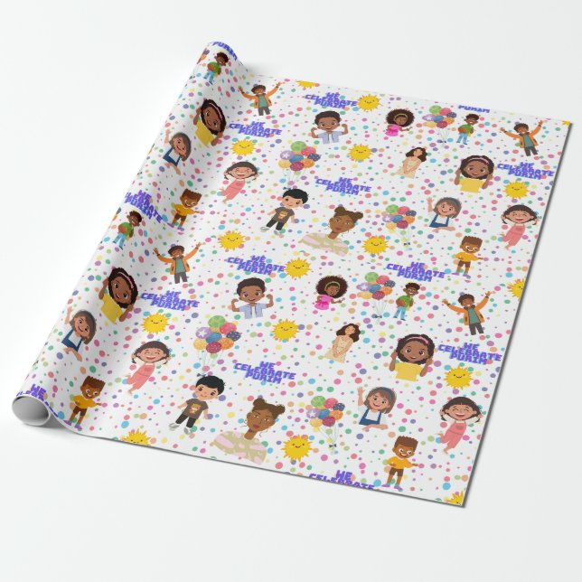 Papier Cadeau Enfants pour papier d'emballage Purim 30"+ (Déroulé)